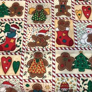 Christmas Fabric Cotton Ginger Bread Man